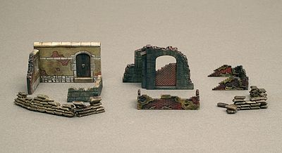 Italeri Walls And Ruins II Plastic Model Military Diorama 1/72 Scale #556090