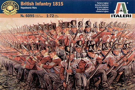 Italeri British Infantry 1815 Plastic Model Military Figure Kit 1/72 Scale #556095