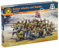 Italeri British Infantry & Sepoys Colonial Wars (30) Plastic Model Military Figure Kit 1/72 #556187