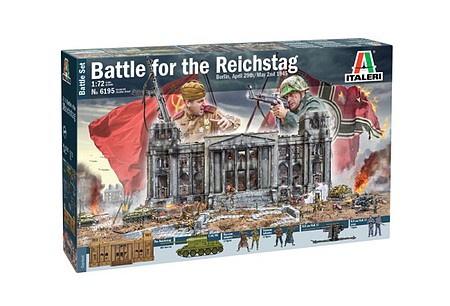 Italeri Battle for the Reichstag Berlin 1945 Plastic Model Military Diorama Kit 1/72 Scale #556195