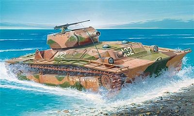 Italeri LVT(A)4 Amphibious Support Tank Plastic Model Military Vehicle Kit 1/35 Scale #556396