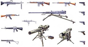 Italeri Modern Light Weapons Set Plastic Model Weapon Kit 1/35 Scale #556421 Italeri Modern Light Weapons Set Plastic Model Weapon Kit 1/35 Scale #556421