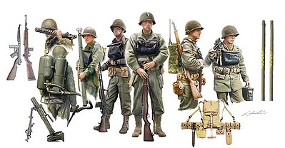Italeri US Infantry on Board Plastic Model Military Figure Kit 1/35 Scale #556522
