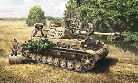 Italeri 1/35 PzKpfw IV Ausf F1/F2/G Early Tank w/Assault Troops