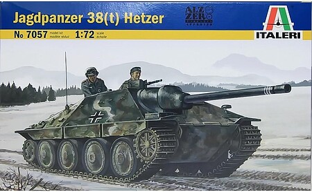 Italeri Jagdpanzer 38(t) Hetzer Tank Plastic Model Military Vehicle Kit 1/72 Scale #557057