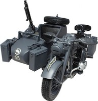 Zundapp KS750 Motorcycle w/Sidecar Plastic Model Military Vehicle Kit 1/9 Scale #557406