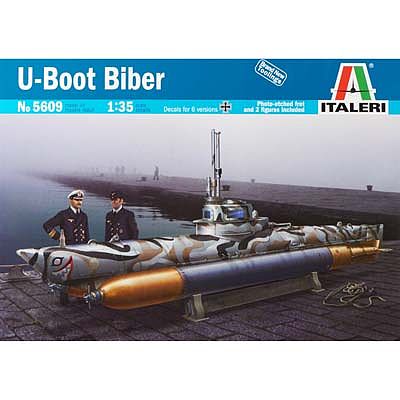 Italeri Biber Midget Submarine Plastic Model Military Ship Kit 1/35 Scale #5609s