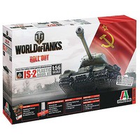 Italeri World of Tanks IS-2 Plastic Model Military Vehicle Kit 1/56 Scale #56506 Italeri World of Tanks IS-2 Plastic Model Military Vehicle Kit 1/56 Scale #56506