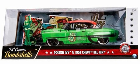 Jada-Toys 1/24 DC Comics 1953 Chevy Bel Air w/Poison Ivy Figure