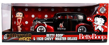 Jada-Toys 1/24 1939 Chevy Master Deluxe w/Betty Boop Figure