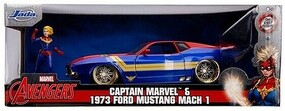 Jada-Toys 1/24 Avengers 1973 Ford Mach 1 w/Captain Marvel Figure Jada-Toys 1/24 Avengers 1973 Ford Mach 1 w/Captain Marvel Figure