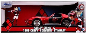 Jada-Toys 1/24 1969 Chevy Corvette Stingray w/Harley Quinn Figure Jada-Toys 1/24 1969 Chevy Corvette Stingray w/Harley Quinn Figure