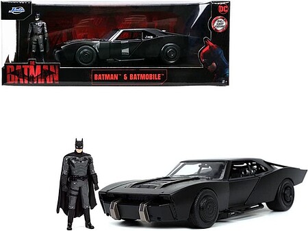 Jada-Toys 1/24 2022 Batmobile w/Batman Figure