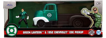 Jada-Toys 1/24 DC Comics 1952 Chevrolet COE Pickup Truck w/Green Lantern Figure