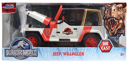 Jada-Toys 1/24 Jurassic World 1992 Jeep Wrangler (no figure included)
