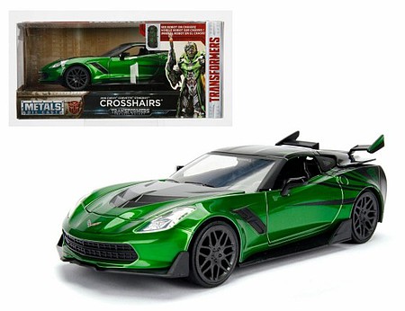 Jada-Toys 1/24 Transformers The Last Knight 2016 Chevy Corvette Stingray Crosshairs (no figure included)