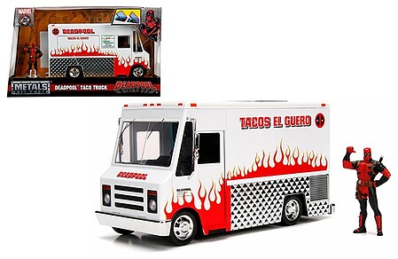 Jada-Toys 1/24 Deadpool Taco Food Truck w/Deadpool Figure