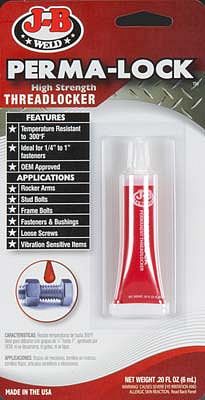 J-B-Weld J-B Perma-Lock 6ml Red Threadlocker