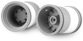 J-Concepts Tribute 2.6 x 3.6'' Monster Truck Wheel, Silver (2) J-Concepts Tribute 2.6 x 3.6'' Monster Truck Wheel, Silver (2)