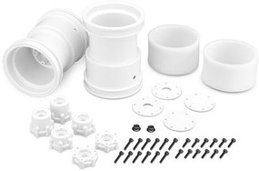 J-Concepts Tribute 2.6 x 3.6'' Monster Truck Wheel, White (2) J-Concepts Tribute 2.6 x 3.6'' Monster Truck Wheel, White (2)