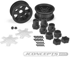 J-Concepts Dragon 2.6 Mega Truck Wheel w/Adaptor, Black (2) J-Concepts Dragon 2.6 Mega Truck Wheel w/Adaptor, Black (2)