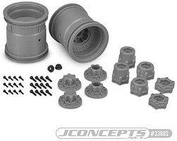 J-Concepts Midwest 2.2 MT 12mm Hex Wheel w/Adaptor, Silver(2) J-Concepts Midwest 2.2 MT 12mm Hex Wheel w/Adaptor, Silver(2)