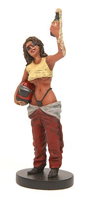 JimmyFlintstone Julie The Hooters Girl Wearing Racing Uniform Resin Model Fantasy Figure Kit 1/25 #jf51
