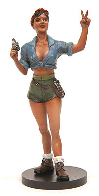 JimmyFlintstone 120mm Rosie The Riveter Resin Model Fantasy Figure Kit #jf82