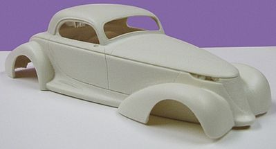 JimmyFlintstone Prowler Coupe Full-Fendered Body for AMT Resin Model Vehicle Accessory 1/25 Scale #nb107