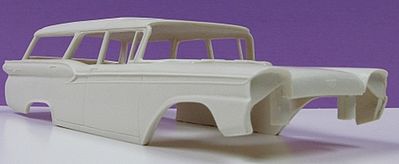 JimmyFlintstone 1959 Ford Country Sedan Wagon Body & F/R Bumpers Resin Model Vehicle Accessory 1/25 #nb125
