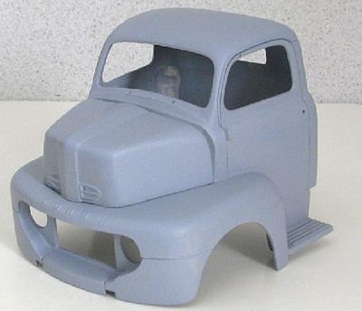 JimmyFlintstone 1950 Ford Cab over Truck Body, Hood for Revell Resin Model Vehicle Accessory 1/25 #nb278