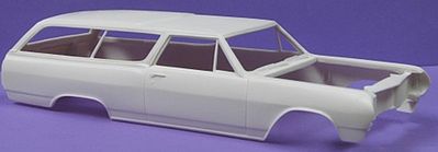 JimmyFlintstone 1965 Chevelle 300 2-Door Wagon Body & Interior Resin Model Vehicle Accessory 1/25 #nb70