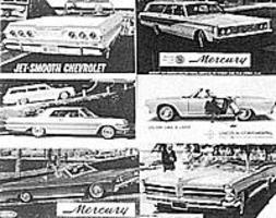 Automotive & Transportation Signs 1960s Set 1 Model Railroad Billboards HO Scale #174