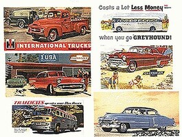 JL Automotive Billboards 1950's Model Railroad Billboards HO Scale #192 JL Automotive Billboards 1950's Model Railroad Billboards HO Scale #192