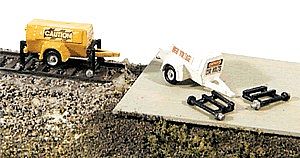 JL Compressor/Generator Trailer w/HY-Rail wheels Model Railroad Vehicle N Scale #2009