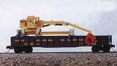 JL Maintenance of Way Gondola Crane Metal Kit Model Railroad Vehicle N Scale #2081