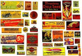 JL Vintage Motorcycle Signs II 1920s to 1950s