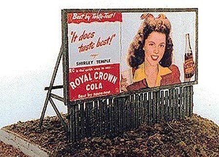 JL Innovative Design 276 HO Fence Base Billboards Kit 1940s-50s Movie Stars (2)