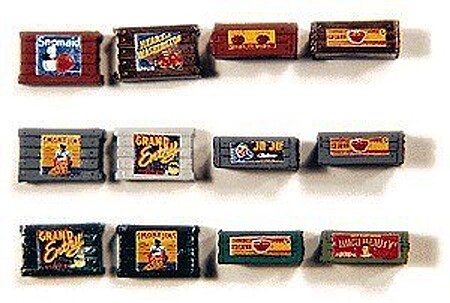 JL Custom Crates Fruit and Food Series Large Model Railroad Building Accessory HO Scale #323