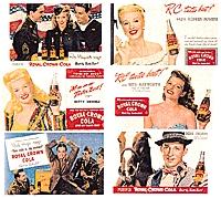 JL Stars of the Past w/ RC Cola Billboards Model Railroad Sign N Scale #328