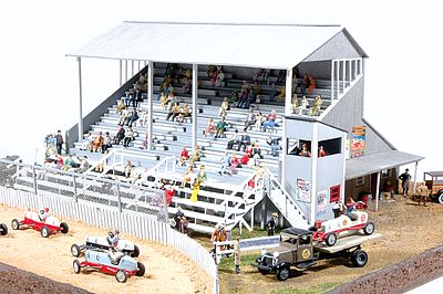 JL Riverside Speedway Grandstand Model Railroad Building HO Scale #551