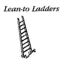Custom Ladders 10ft Lean To Ladders Model Railroad Building Accessory HO Scale #555