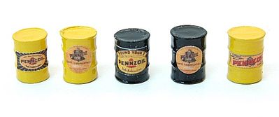 JL Custom Oil Barrel Pennzoil Model Railroad Building Accessory HO Scale #578