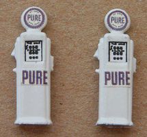 JL Deluxe Custom Pure Gas Pumps (2) HO Scale Model Railroad Building Accessory #592 JL Deluxe Custom Pure Gas Pumps (2) HO Scale Model Railroad Building Accessory #592
