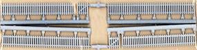 JL Custom Picket Fence Clean White (2) Model Railroad Building Accessory HO Scale #705