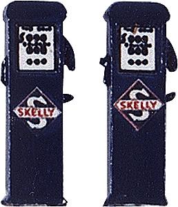 JL Deluxe Custom Gas Pumps Painted Skelly Model Railroad Building Accessory HO Scale #829