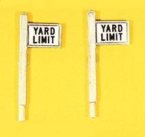 JL Custom Yard Limit Sign Set (2) Model Railroad Trackside Accessory HO Scale #848