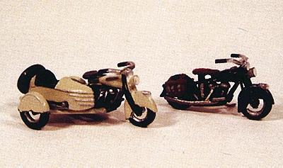 JL Motorcycles Classic 1947 Model Metal Kit Model Railroad Road Accessory HO Scale #904