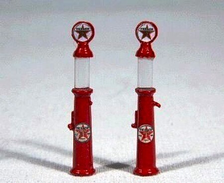 JL Gravity Feed Gas Pump Texaco Model Railroad Building Accessory HO Scale #934