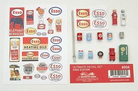JL Ultimate Detail Set Esso Gas Station Model Railroad Building Accessory HO Scale #956 JL Ultimate Detail Set Esso Gas Station Model Railroad Building Accessory HO Scale #956